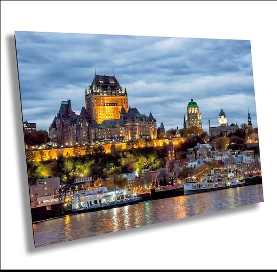Quebec City skyline and Saint Lawrence River
